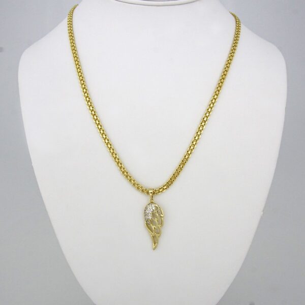 Cadenas & Colgantes/ Chain W/ Pendants/ 14K Real Color/ Zircon Stone/ 5mm x 50cm// SET101