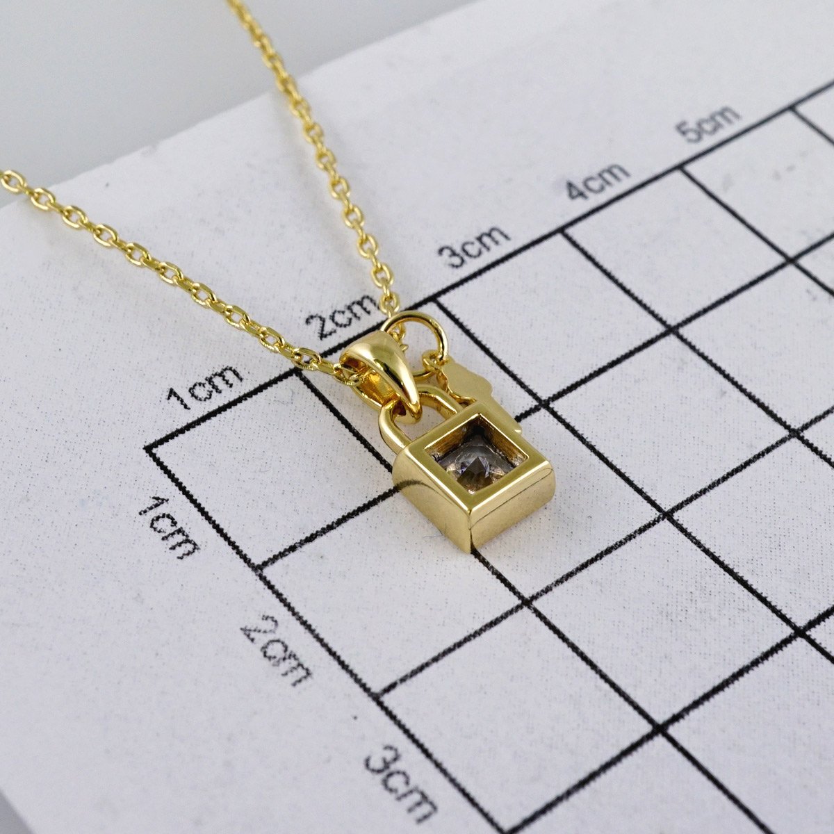 Cadenas & Colgantes/ Chain /Pendants / 14K Real Color/ Zircon Stone/ 2mmx45cm// SET1010 - Image 3