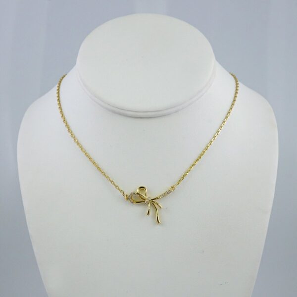 Cadenas & Colgantes/ Chain W/Pendants /14K Real Color/Zircon Stone/ 2mmx45cm// SET1023
