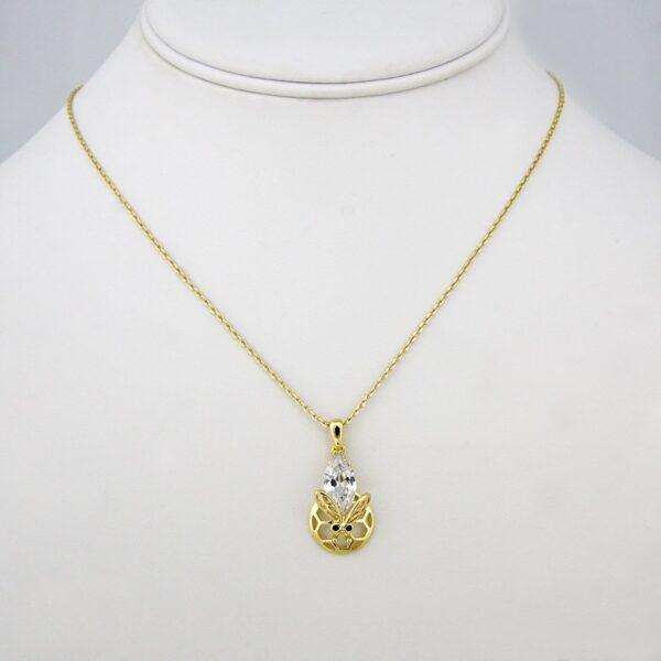 Cadenas & Colgantes/ Chain W/Pendants /14K Real Color/Zircon Stone// SET103