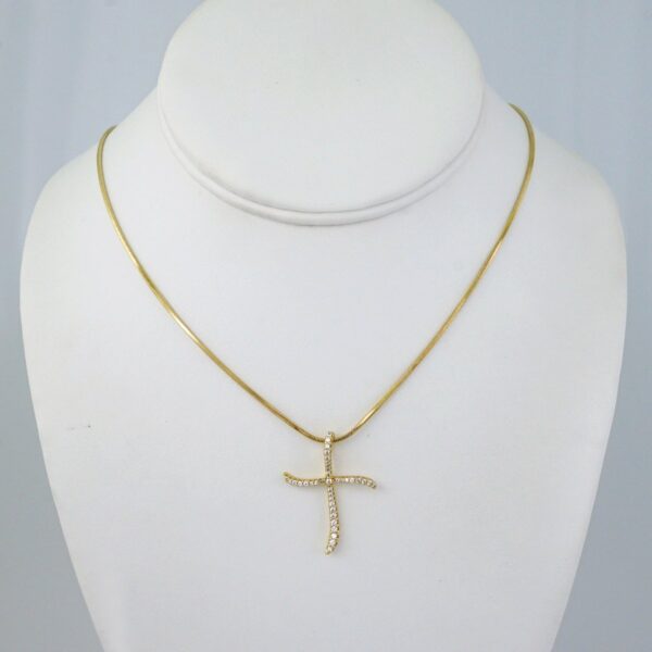 Cadenas & Colgantes/ Chain/Pendants /  14K Real Color/  Zircon Stone/  2mmx45cm// SET1042