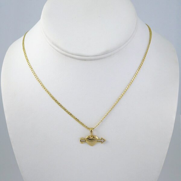 Cadenas & Colgantes/ Chain/Pendants /  14K Real Color/  Zircon Stone/  2mmx45cm// SET1043