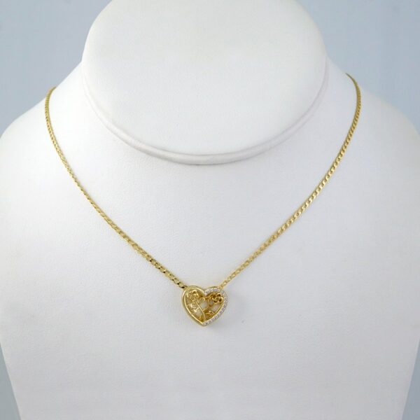 Cadenas & Colgantes/ Chain/Pendants /  14K Real Color/  Zircon Stone/  2mmx45cm// SET1044