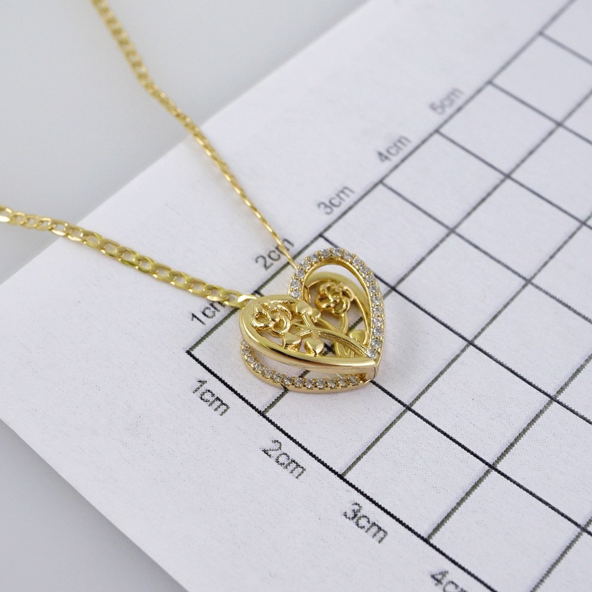 Cadenas & Colgantes/ Chain/Pendants / 14K Real Color/ Zircon Stone/ 2mmx45cm// SET1044 - Image 3