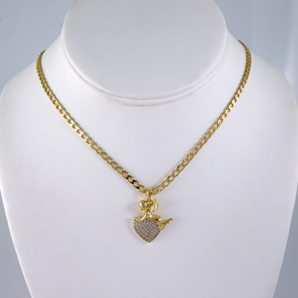 Cadenas & Colgantes/ Chain/Pendants /  14K Real Color/  Zircon Stone/  3mmx45cm// SET1049