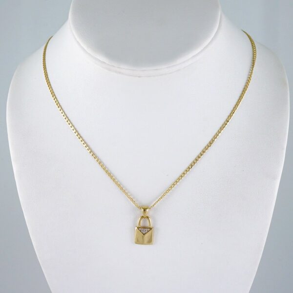 Cadenas & Colgantes/ Chain W/Pendants /  14K Real Color/  Zircon Stone/  2mmx45cm// SET1051