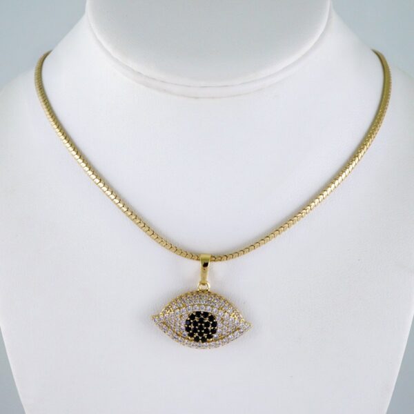 Cadenas & Colgantes/ Chain W/Pendants /  14K Real Color/  Zircon Stone/  4mmx45cm// SET1053