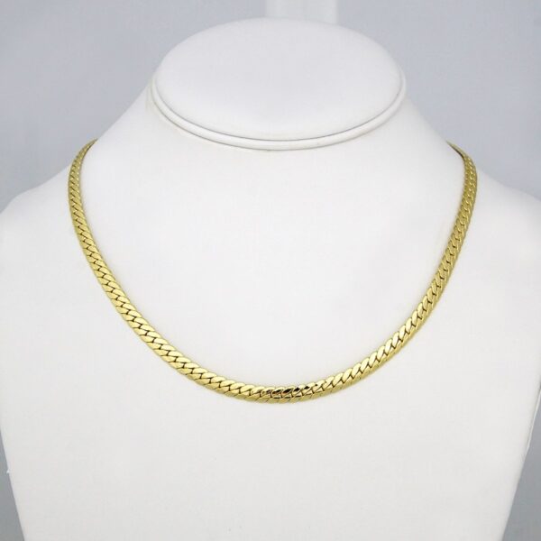 Gargantilla / Choker W/ 14K Real Color/ Plain/  5mm // SET106