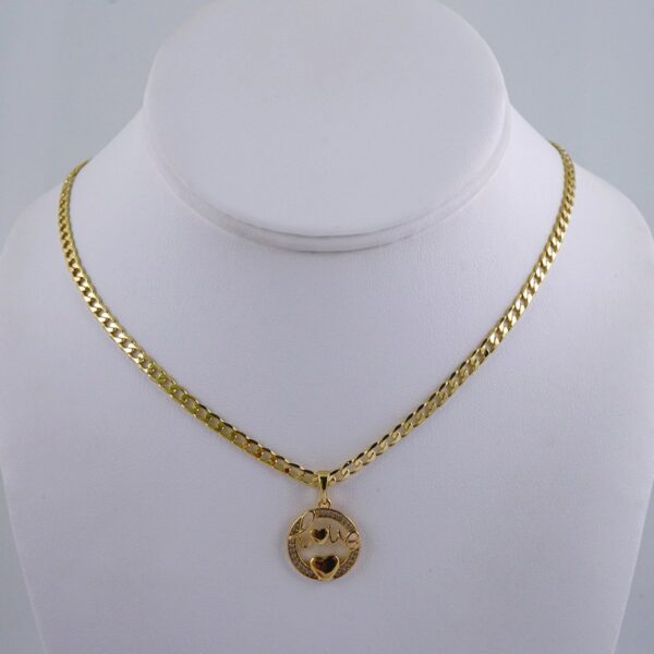 Cadenas & Colgantes/ Chain W/Pendants /  14K Real Color/  Zircon Stone/  3mmx45cm// SET1065
