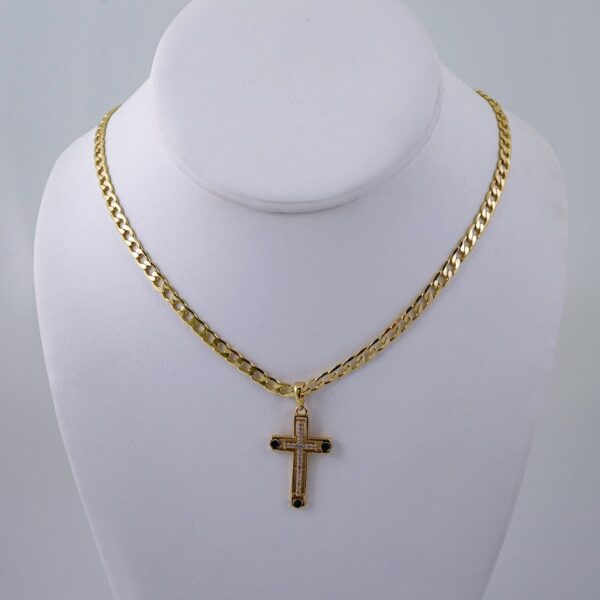 Cadenas & Colgantes/ Chain W/Pendants / 14K Real Color/ Zircon Stone/ 3mmx45cm// SET1070