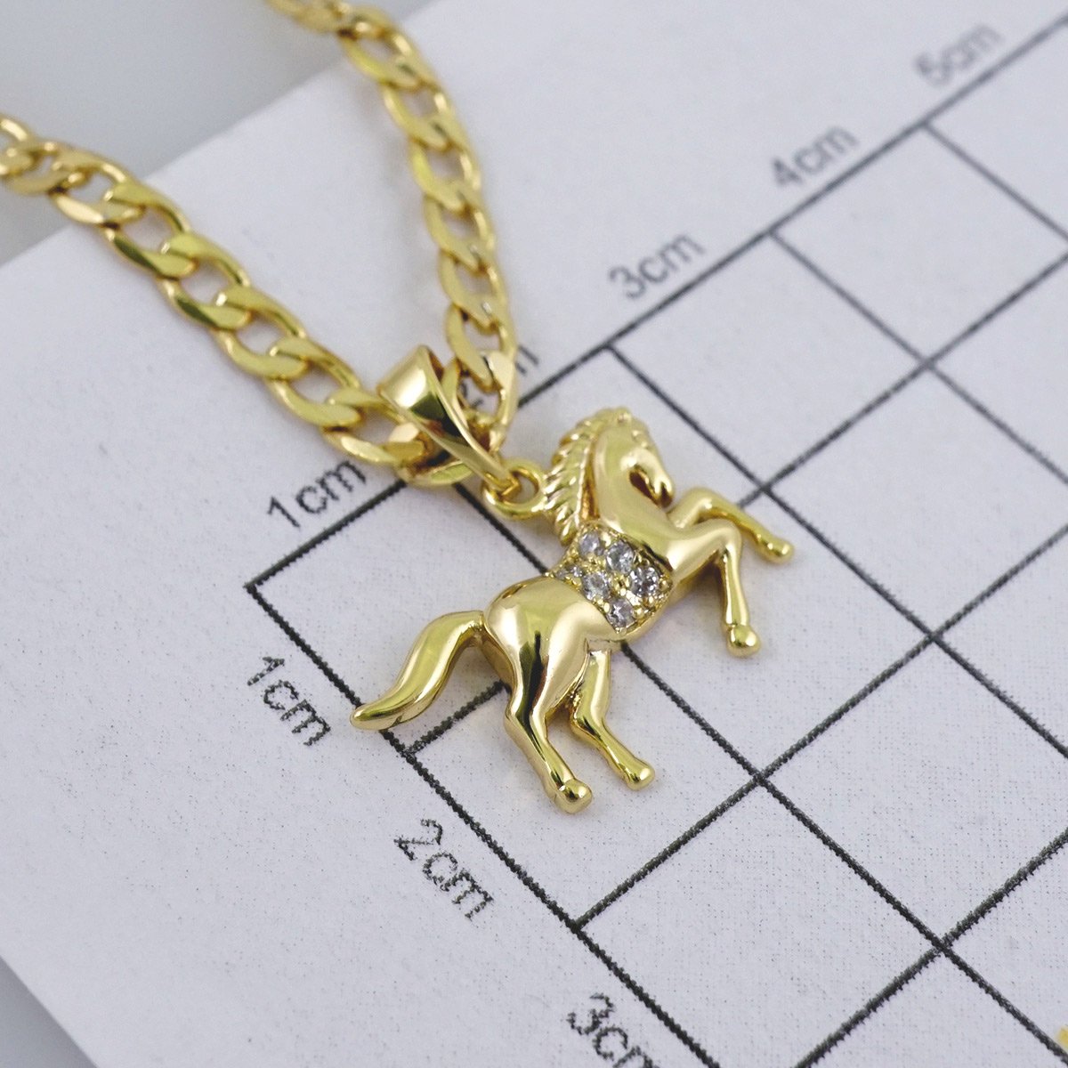 Cadenas & Colgantes/ Chain /Pendants / 14K Real Color/ Zircon Stone/ 3mmx45cm// SET1096 - Image 3