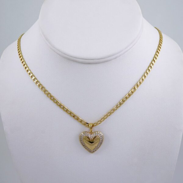 Cadenas & Colgantes/ Chain W/Pendants / 14K Real Color/ Zircon Stone/ 3mmx45cm// SET1098