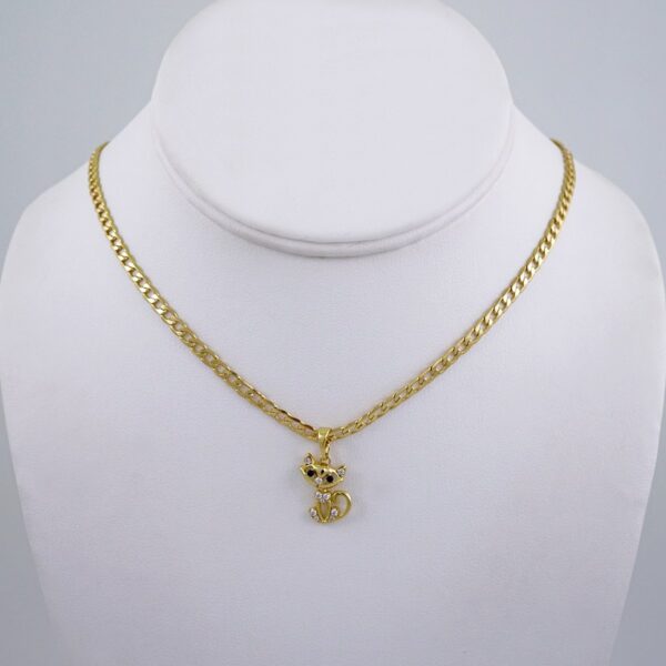 Cadenas & Colgantes/ Chain W/Pendants /  14K Real Color/  Zircon Stone/  3mmx45cm// SET1099