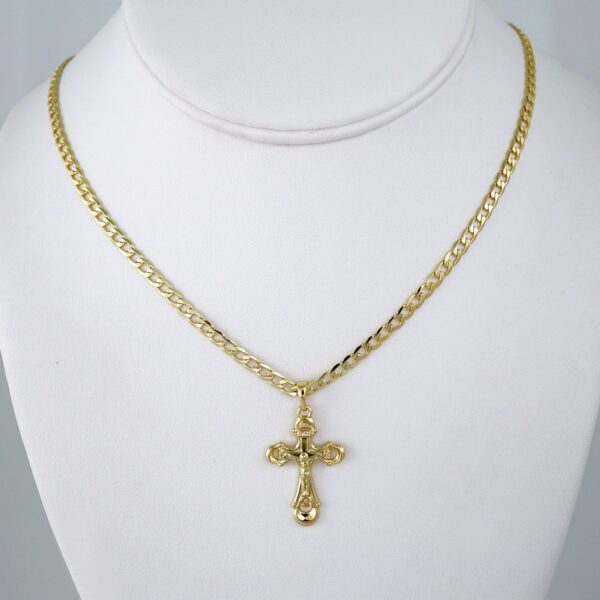 Cadenas & Colgantes/ Chain/Pendants /  14K Real Color/  Plain/  3mmx45cm// SET1104