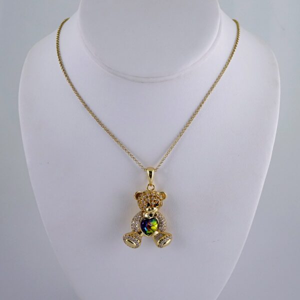 Cadenas & Colgantes/ Chain W/Pendants /  14K Real Color/  Zircon Stone/  3mmx45cm// SET1108
