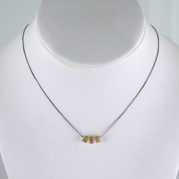 Cadenas & Colgantes/ Chain/Pendants /  Silver Color/  Zircon Stone/  2mmx45cm// SET1110
