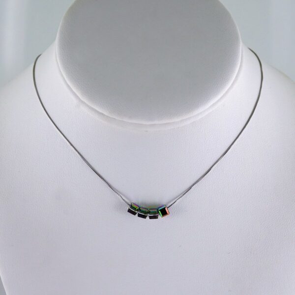 Cadenas & Colgantes/ Chain/Pendants /  Silver Color/  Zircon Stone/  2mmx45cm// SET1111