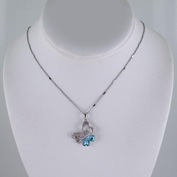 Cadenas & Colgantes/ Chain/Pendants /  Silver Color/  Zircon Stone/  2mmx45cm// SET1113