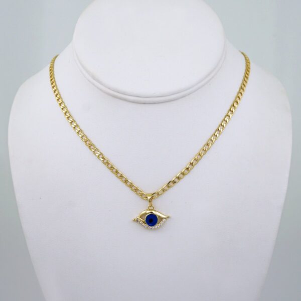 Cadenas & Colgantes/ Chain W/Pendants /  14K Real Color/  Zircon Stone/  3mm// SET1118