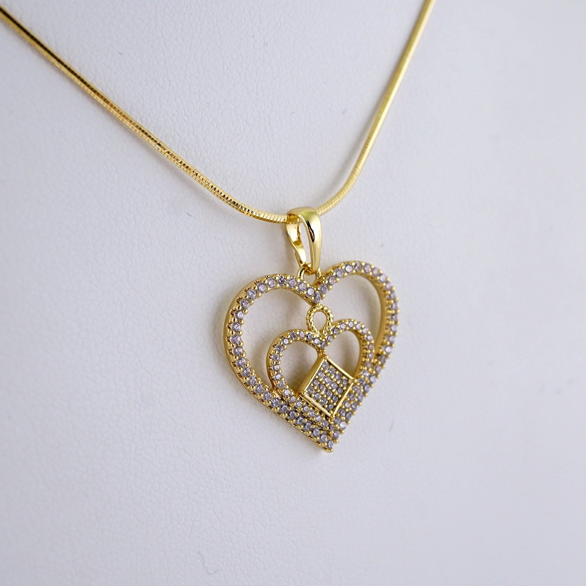 Cadenas & Colgantes/ Chain W/Pendants / 14K Real Color/ Zircon Stone/ 45cm// SET1133 - Image 2