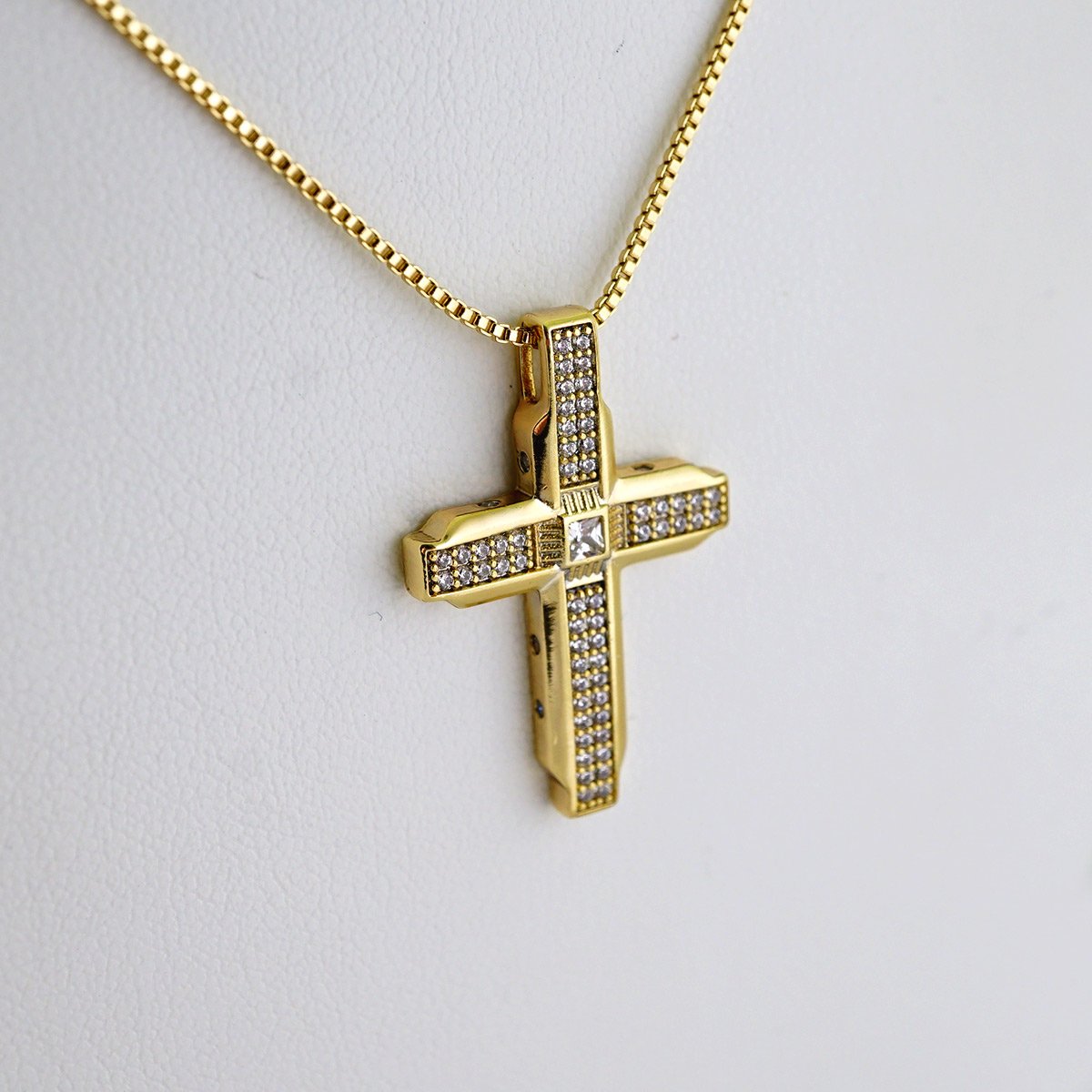 Cadenas & Colgantes/ Chain W/Pendants / 14K Real Color/ Zircon Stone/ 45cm// SET1134 - Image 2