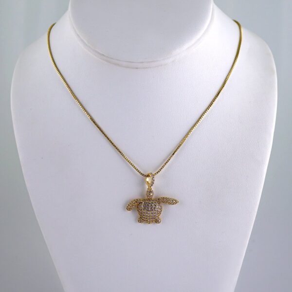 Cadenas & Colgantes/ Chain W/Pendants /  14K Real Color/  Zircon Stone/  45cm// SET1137