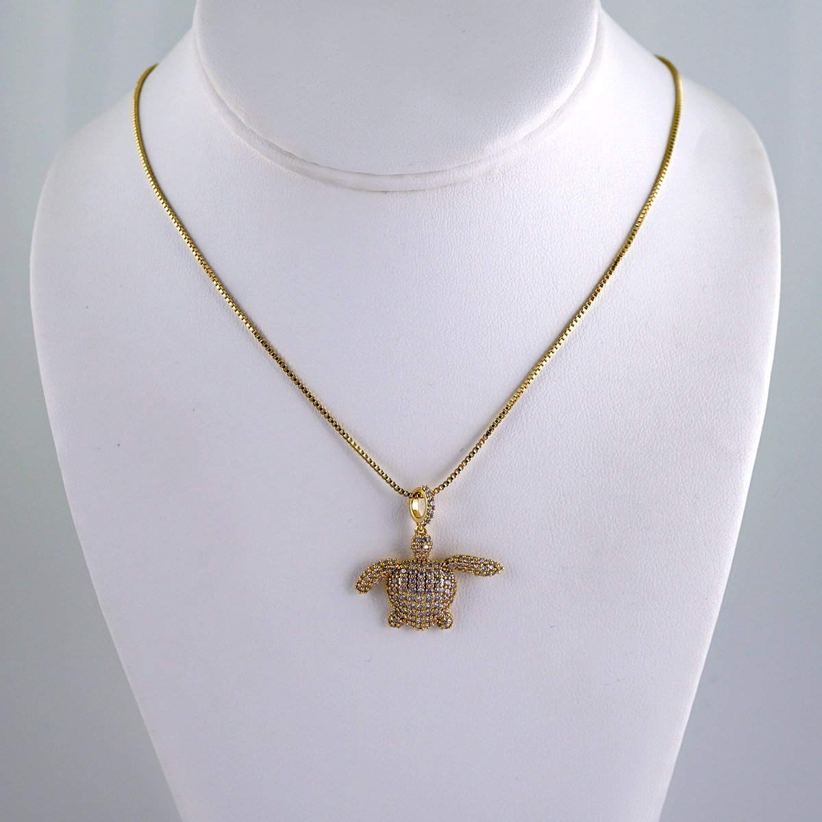 Cadenas & Colgantes/ Chain W/Pendants / 14K Real Color/ Zircon Stone/ 45cm// SET1137