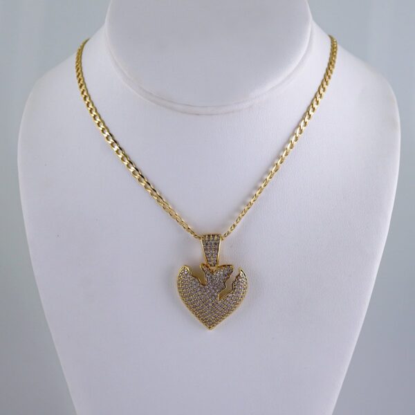 Cadenas & Colgantes/ Chain W/Pendants /  14K Real Color/  Zircon Stone/  3mmx45cm// SET1138