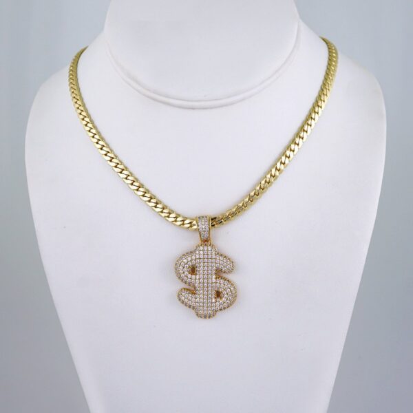 Cadenas & Colgantes/ Chain/Pendants/ Zircon Stone/ 14K Real Color/ 5mm x60cm// SET1141