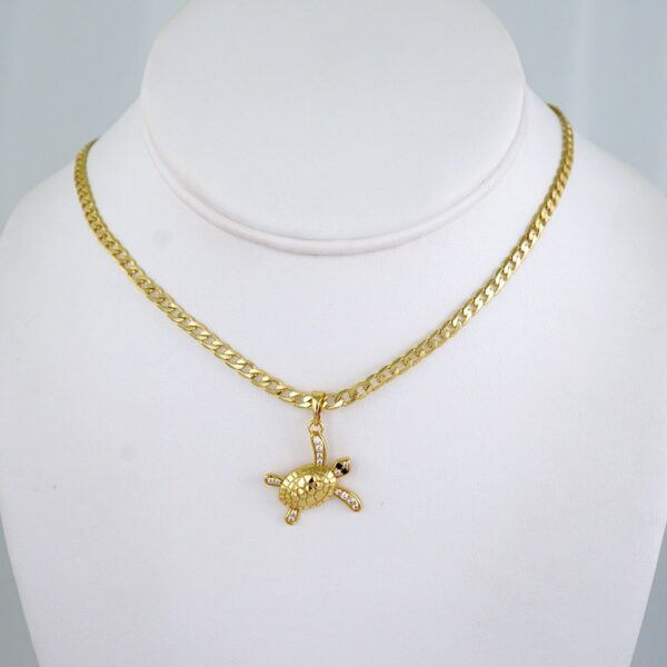 Cadenas & Colgantes/ Chain W/Pendants /  14K Real Color/  Zircon Stone/  3mmx45cm// SET1144