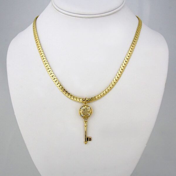 Cadenas & Colgantes/ Chain W/  Pendants/  14K Real Color/  Zircon Stone/ 5mm x 40cm// SET115