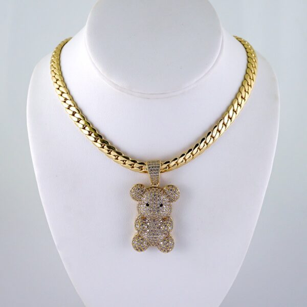 Gargantilla & Colgantes / Choker W/ Pendants/ 14K Real Color/ Zircon Stone/ 8mmx45cm// SET1156