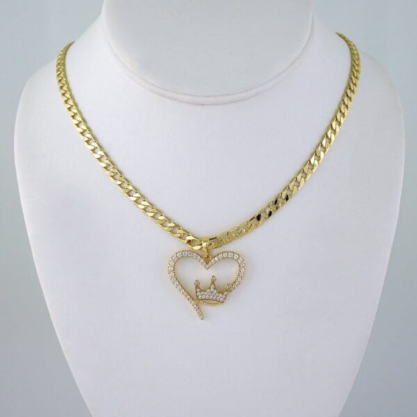 Cadenas & Colgantes/ Chain W/Pendants /  14K Real Color/  Zircon Stone/  6mmx45cm// SET1157