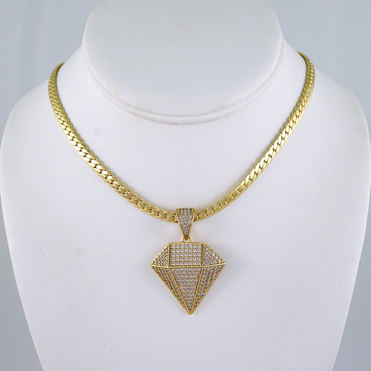 Gargantilla & Colgantes / Choker W/ Pendants/ 14K Real Color/ Zircon Stone/ 5mmx45cm// SET1161