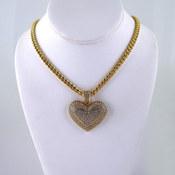 Cadenas & Colgantes/ Chain W/Pendants /  14K Real Color/  Zircon Stone/  6mmx60cm//SET1169