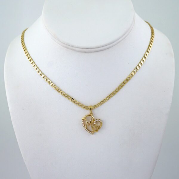 Cadenas & Colgantes/ Chain W/Pendants/ 14K Real Color/ Zircon Stone/ 3mmx45cm// SET1180