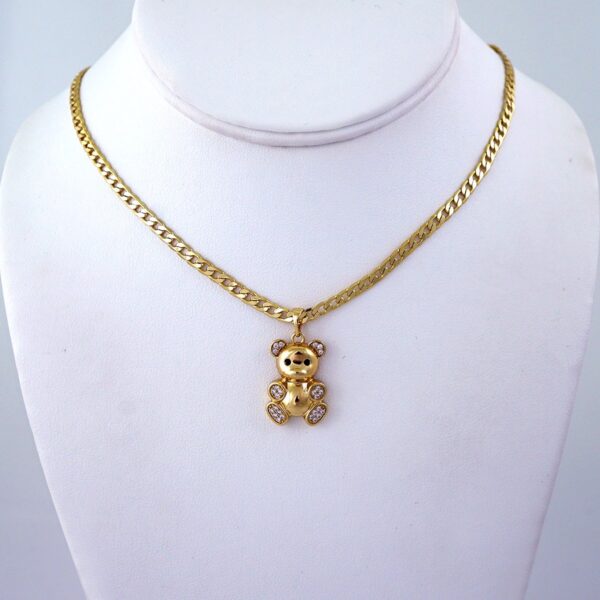 Cadenas & Colgantes/ Chain W/Pendants/ 14K Real Color/ Zircon Stone/ 3mmx45cm// SET1182