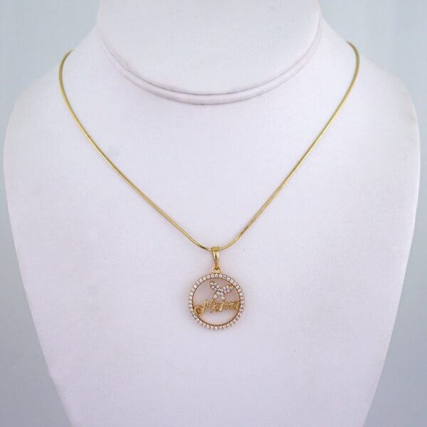 Cadenas & Colgantes/ Chain/Pendants/ Zircon Stone/ 14K Real Color/ 2mmx45cm// SET1192