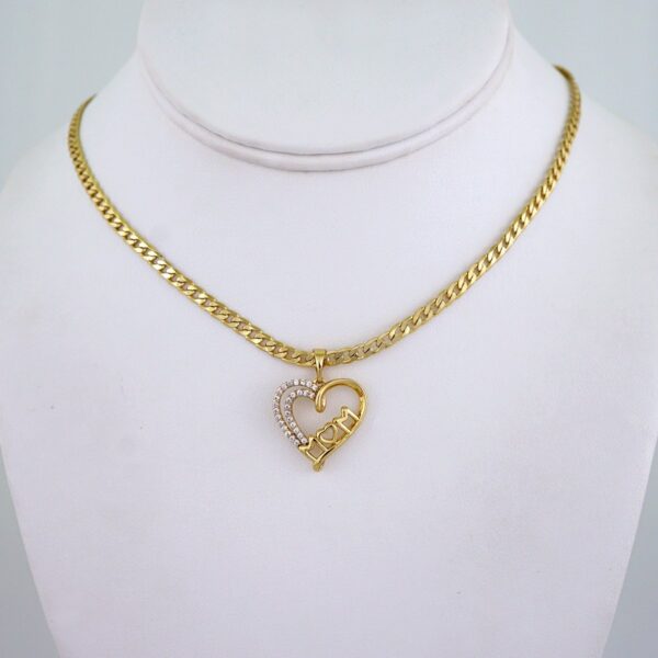 Cadenas & Colgantes/ Chain/Pendants/ Zircon Stone/ 14K Real Color/ 3mmx45cm// SET1193