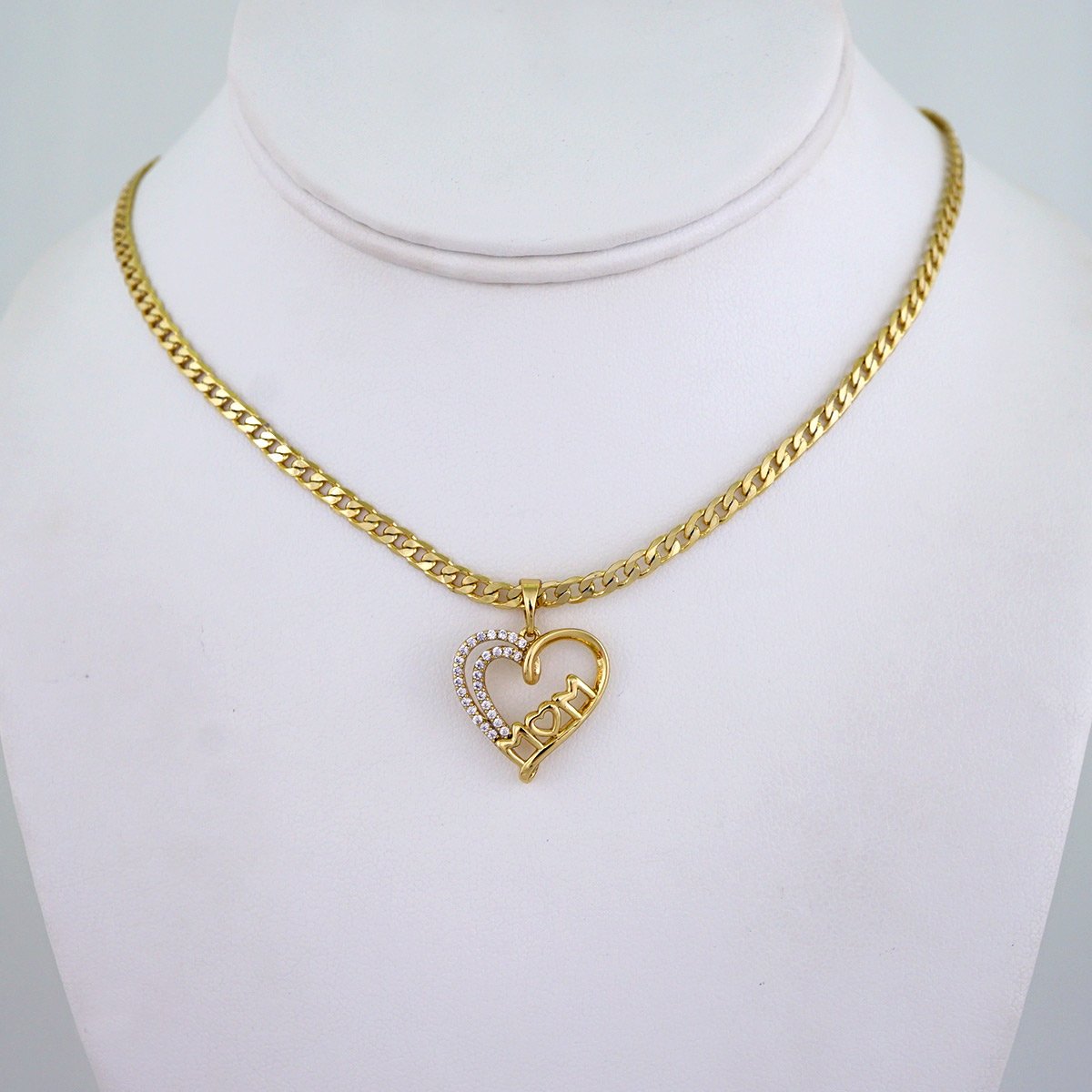 Cadenas & Colgantes/ Chain/Pendants/ Zircon Stone/ 14K Real Color/ 3mmx45cm// SET1193