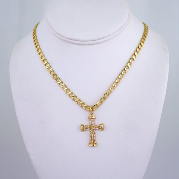 Cadenas & Colgantes/ Chain/Pendants/ Zircon Stone/ 14K Real Color/ 6mmx60cm// SET1194