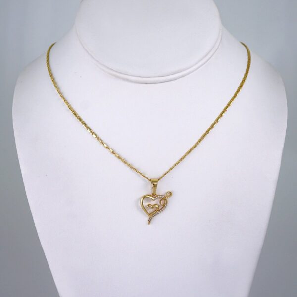 Cadenas & Colgantes/ Chain/Pendants/ Zircon Stone/ 14K Real Color/ 2mmx45cm// SET1199