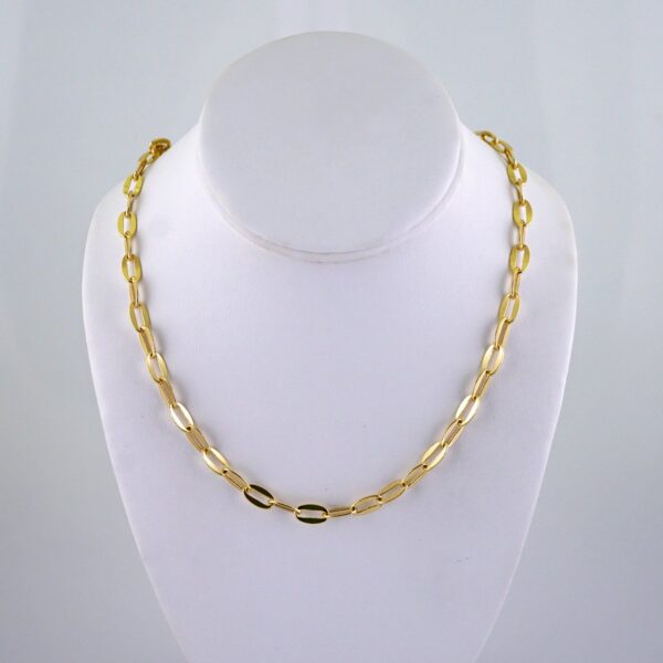 Cadenas/ Chain /14K Real Color/Plain/ 6mmx45cm// SET1209