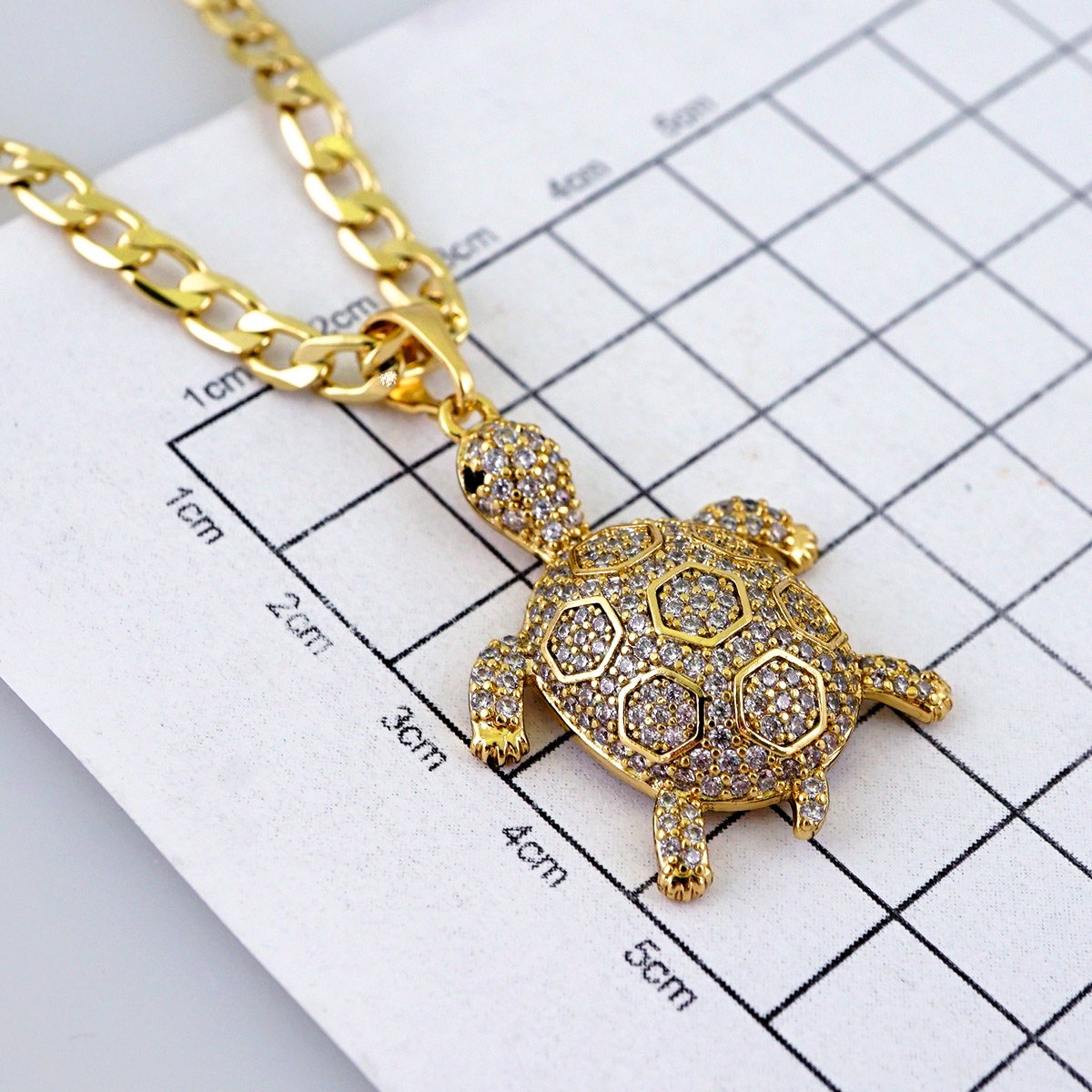 Cadenas & Colgantes/ Chain W/Pendants/ 14K Real Color/ Zircon Stone/4mmx45cm// SET1213 - Image 3