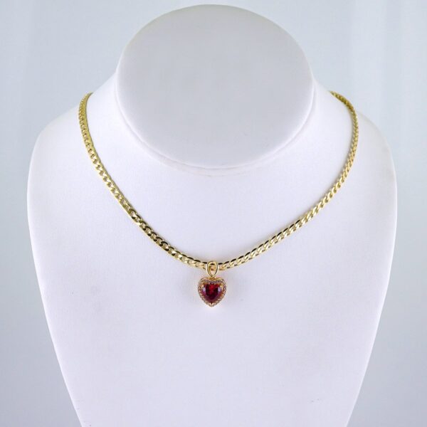Cadenas & Colgantes/ Chain/Pendants/ Zircon Stone/ 14K Real Color/ 3mmx45cm// SET1220