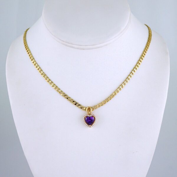 Cadenas & Colgantes/ Chain/Pendants/ Zircon Stone/ 14K Real Color/ 3mmx45cm// SET1221