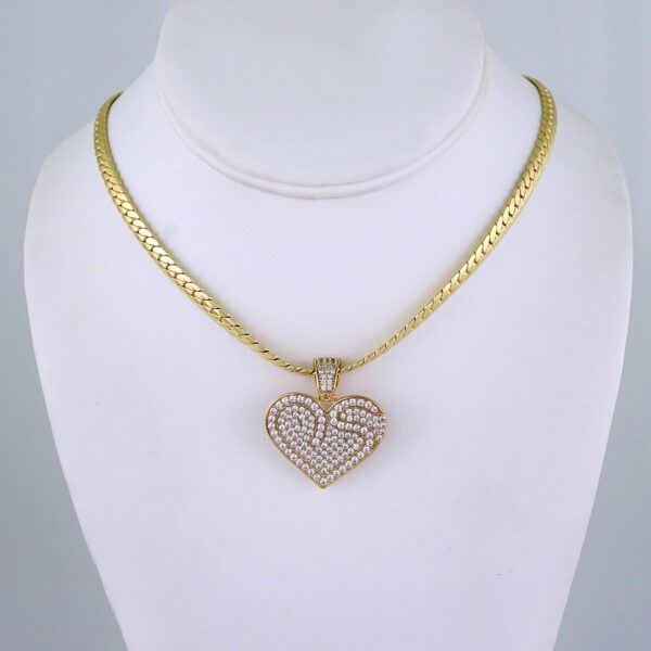 Gargantilla & Colgantes / Choker W/ Pendants/ 14K Real Color/ Zircon Stone/ 5mmx45cm// SET1227