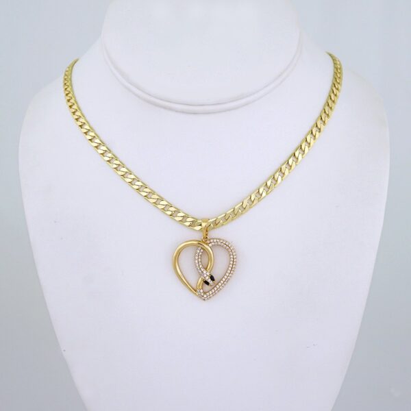 Cadenas & Colgantes/ Chain/Pendants/ Zircon Stone/ 14K Real Color/ 5mmx45cm// SET1231