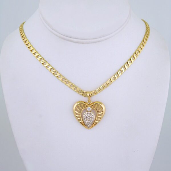 Cadenas & Colgantes/ Chain/Pendants/ Zircon Stone/ 14K Real Color/ 5mmx45cm// SET1232
