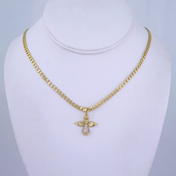 Cadenas & Colgantes/ Chain/Pendants/ Zircon Stone/ 14K Real Color/ 3mmx45cm// SET1237
